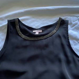 Juicy Couture Rhinestone Neck Sleeveless Top